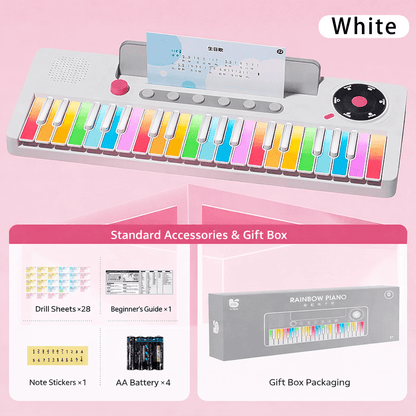 Toylumo 🌈37-key rainbow electronic keyboard🐣 Easter Early Sale – Up to 49% OFF