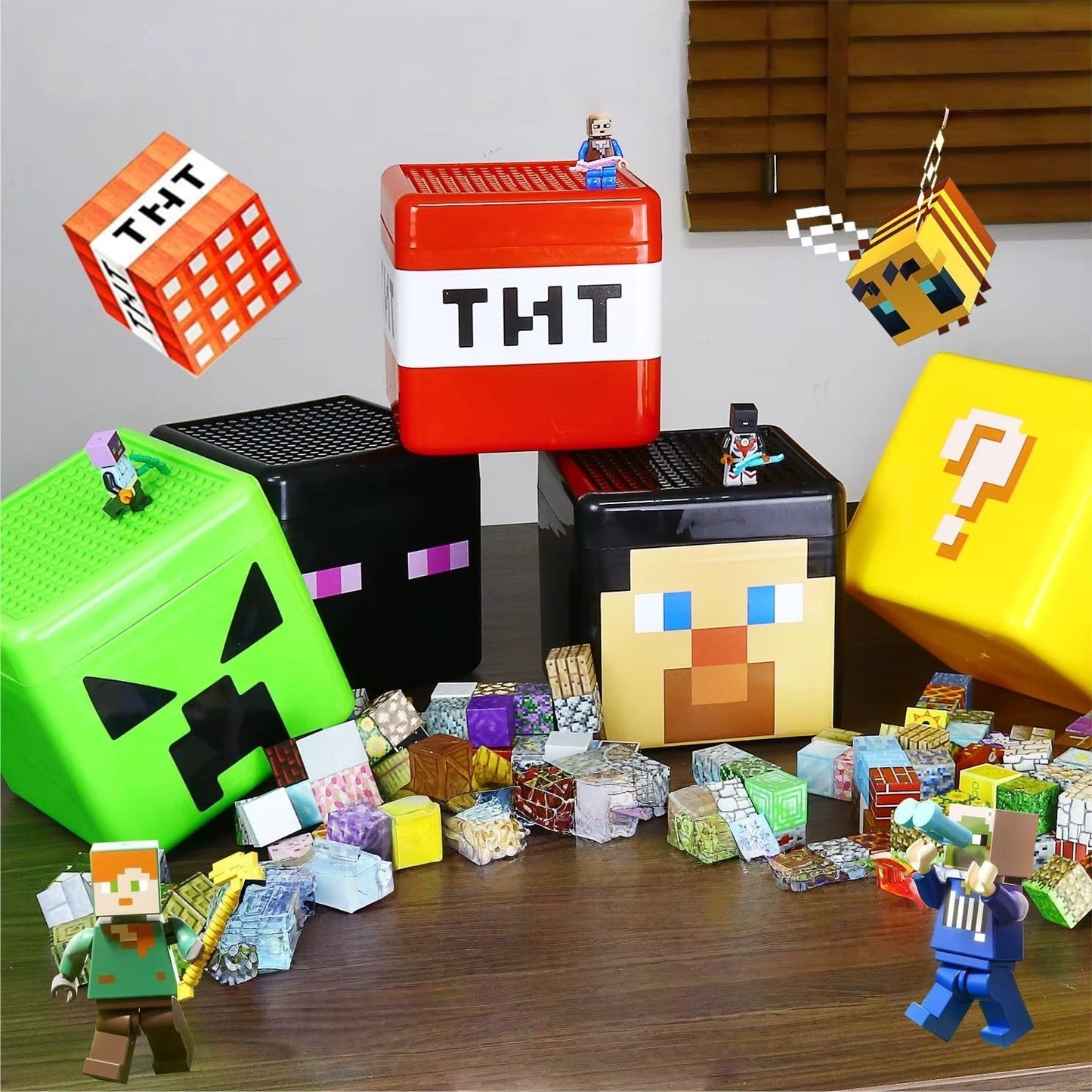 300pc Building Blocks + Storage Box
