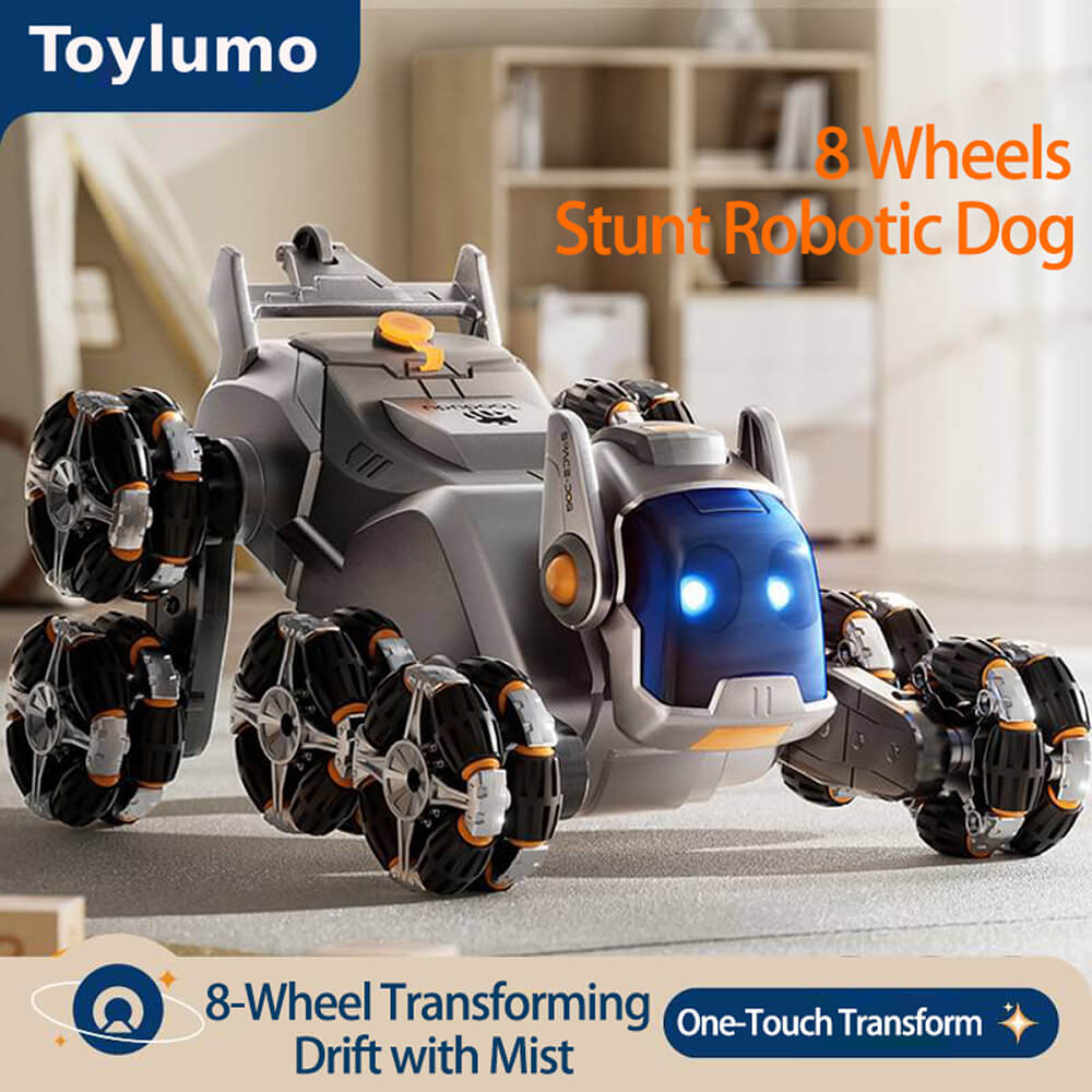 Toylumo 8-Wheel Stunt Robot Dog 🐣 Easter Early Sale – Up to 49% OFF